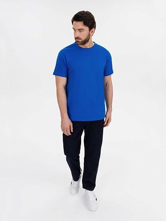 Футболка унисекс T-Bolka 180, синяя, размер M