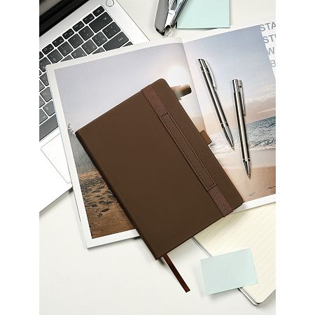 Ежедневник Альфа (Alpha) недатированный, коричневый/бежевый