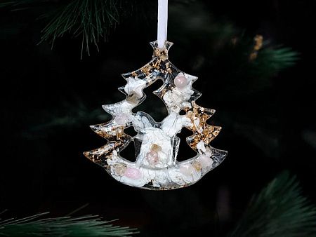 Набор елочных игрушек: Снегирь, Олень, Ель