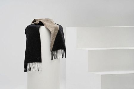 Шарф Charming, коричневый с оранжевым