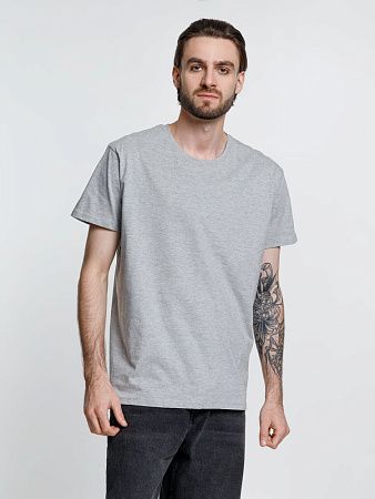 Футболка унисекс Ankara, серый меланж, размер S