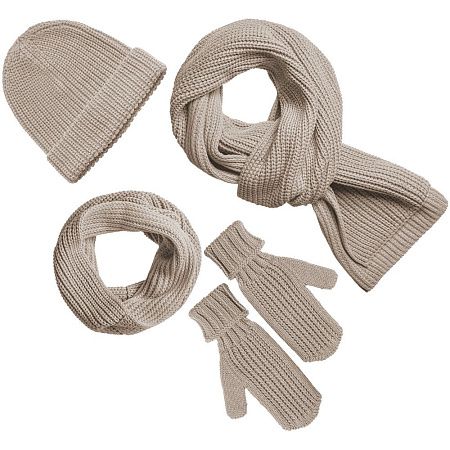 Варежки Nordkyn, бежевые, размер S/M