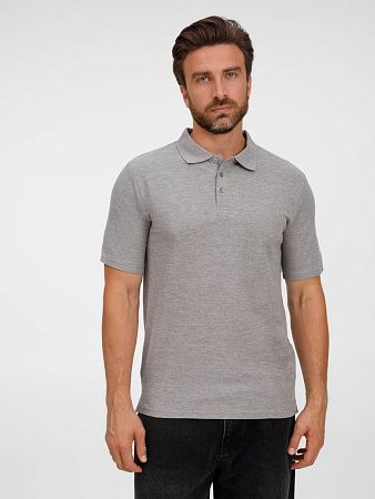 Рубашка поло унисекс Tervise, серый меланж, размер 3XL