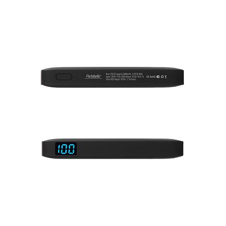 Внешний аккумулятор с подсветкой Анкор (Ancor) 5000 mAh, черный