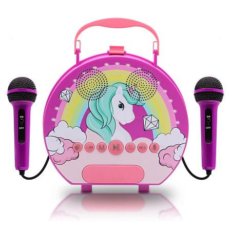 Караоке-колонка с микрофонами, детская