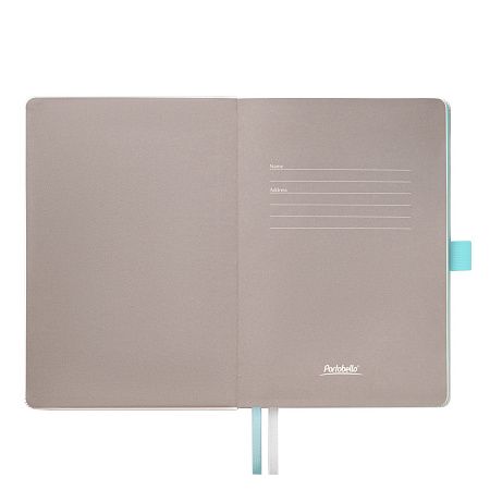 Ежедневник Арктик (Arctic) недатированный, белый/бирюзовый