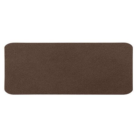 Шеврон Rectangle NUBA размер 50*20 мм, коричневый, со скругленными углами