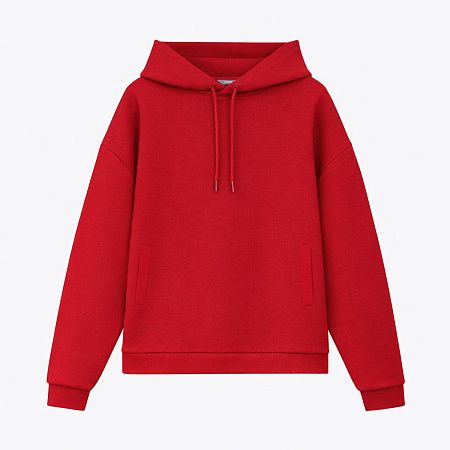 Худи релакс унисекс Баланс (Balance), с начесом, красный, размер 3XL/4XL