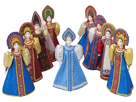 Подарочный набор: кукла фарфоровая, чай "Малина с мятой"