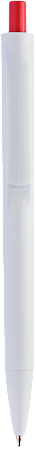 Ручка IGLA COLOR Белая с красной кнопкой 1033.03