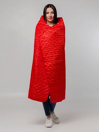 Плед-пончо для пикника SnapCoat, красный