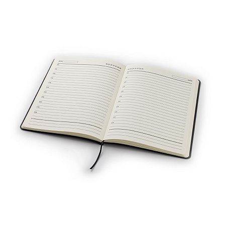 Ежедневник A5 недатированный Esmeralda в мягком переплёте, чёрный с золотистым