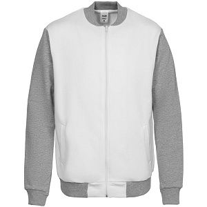 Бомбер College, молочно-белый, размер XXL