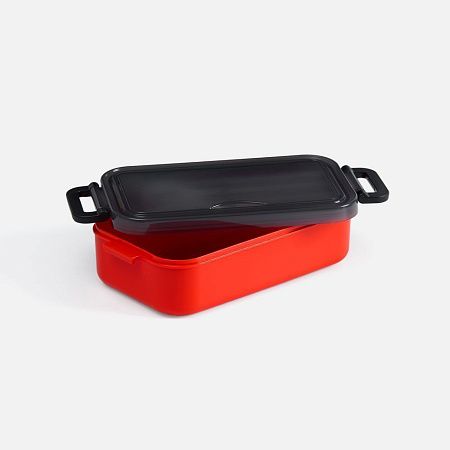 Ланчбокс Pranzo, красный с черным