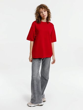 Джемпер с коротким рукавом Siluetti Volumica, красный, размер XS/S