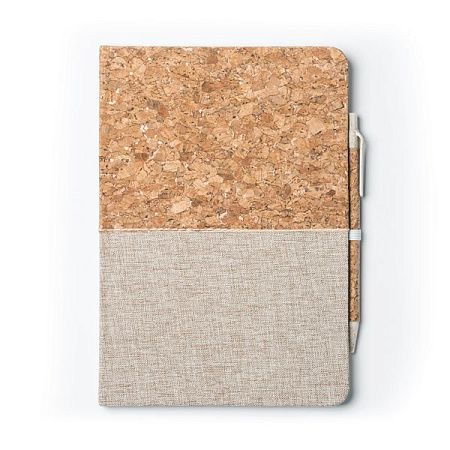 Блокнот А5 ROBIN в твёрдом переплёте с ручкой