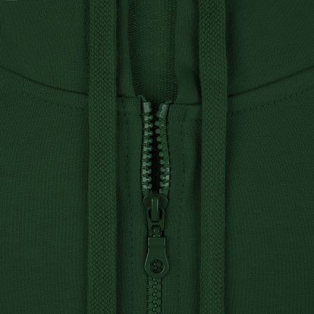 Толстовка на молнии с капюшоном Siverga 2.0, темно-зеленая, размер XS