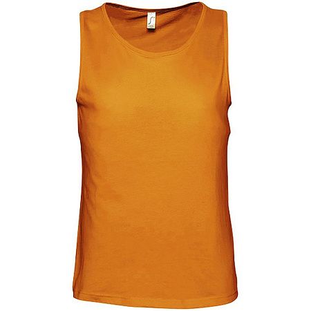 Майка мужская Justin 150, оранжевая, размер S