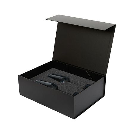 Подарочный набор 2 бокала для шампанского Тоскана (Toscana) в черной коробке