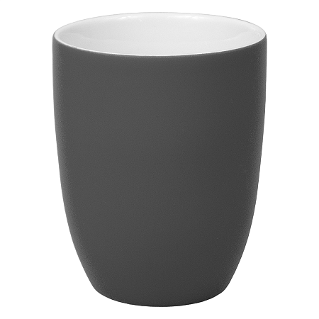 Кружка фарфоровая Casa Grande Tulip Soft софт тач, серая/белая, 350 мл