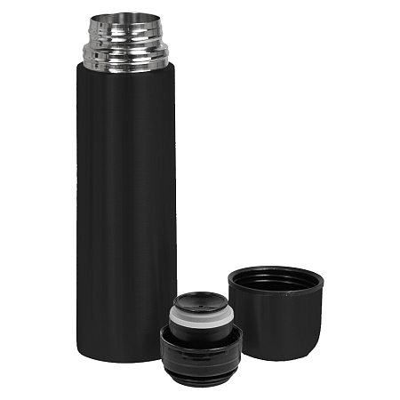 Термос вакуумный стальной Optimus  двухстеночный 500 мл, черный 