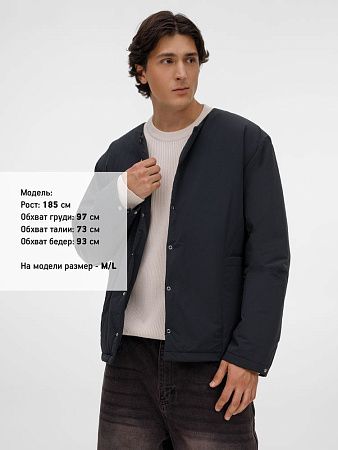 Куртка унисекс Veter, черная, размер M/L