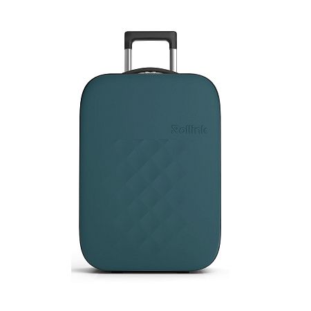 Чемодан складной Rollink Vega II 55x40x20 см, 2 колеса, бирюзовый