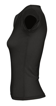 Футболка женская Mint 170, черная, размер L