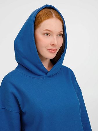 Худи оверсайз унисекс Tolla, синее (джинс), размер XS/S