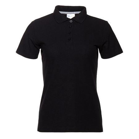 Рубашка поло женская STAN хлопок/полиэстер 185, 04WL, Чёрный,  (20)  (42/XS)