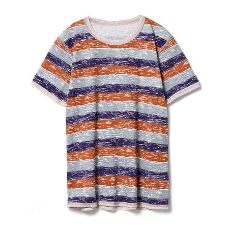 Футболка мужская Rayet двусторонняя, оранжевая с фиолетовым, размер M