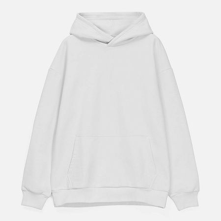 Худи унисекс оверсайз Daylero, белое, размер XS/S
