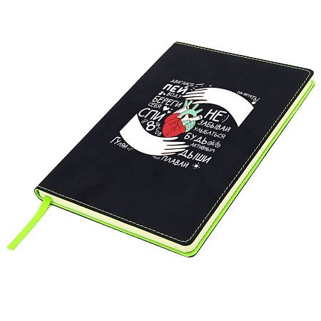 Блокнот A5 Blackjack в мягком переплёте, зелёный