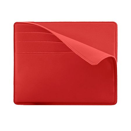 Чехол Simply для 6 карт с отделением для денег, красный, PU 