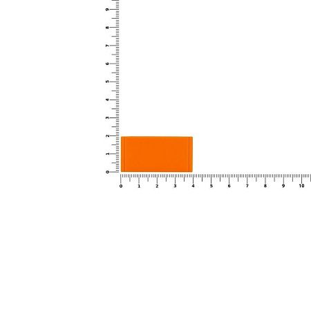 Лейбл из ПВХ Dzeta, XS, оранжевый неон