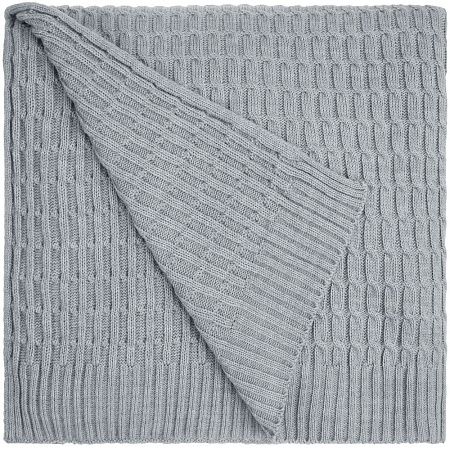 Плед Slumberland, серебристо-серый меланж