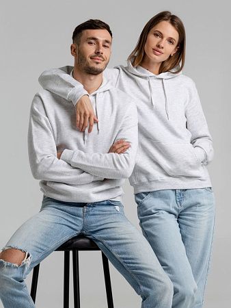 Толстовка с капюшоном Snake II светло-серый меланж, размер XXL