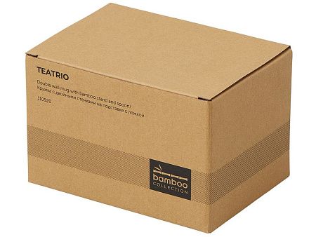 Кружка с двойными стенками на подставке с ложкой «Teatrio»