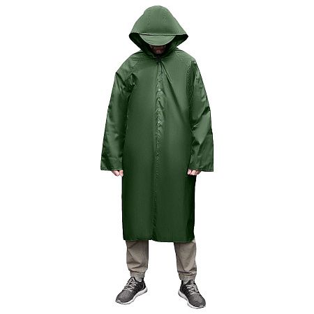 Дождевик Oxford, унисекс, материал полиэстер с пропиткой, размер M-L, темно-зеленый