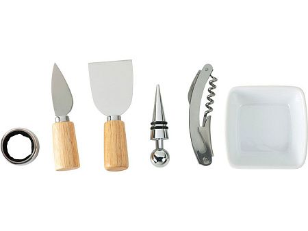 Набор для сыра и вина со съемной подставкой «Save time»