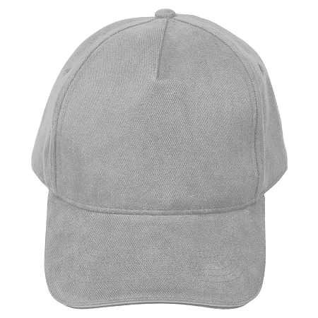 Кепка 5- панельная Oxford 300, c серым сендвичем, серая