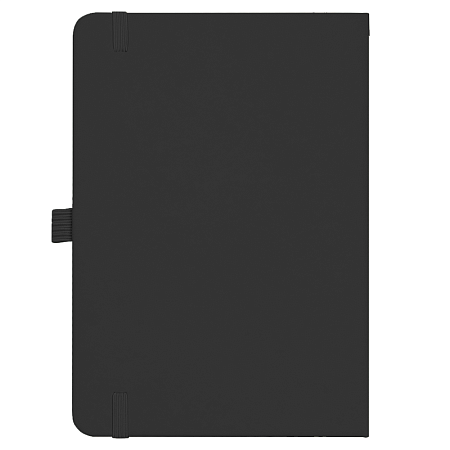 Блокнот Forest  Alfa Polo  Soft А5, недатированный, в твердой обложке, с черной резинкой и петлей для ручки, черный