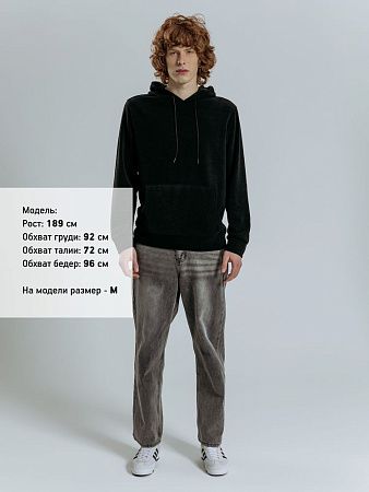 Худи унисекс Prima Vista, черное, размер S