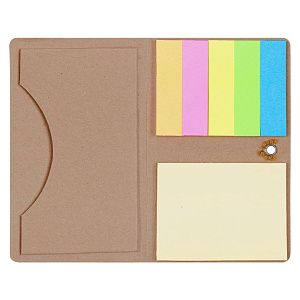 Футляр для визитки Eco Holder со стикерами, крафт