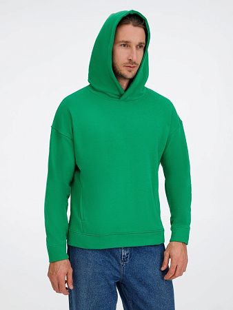 Худи оверсайз унисекс Tolla, зеленое, размер XL/2XL