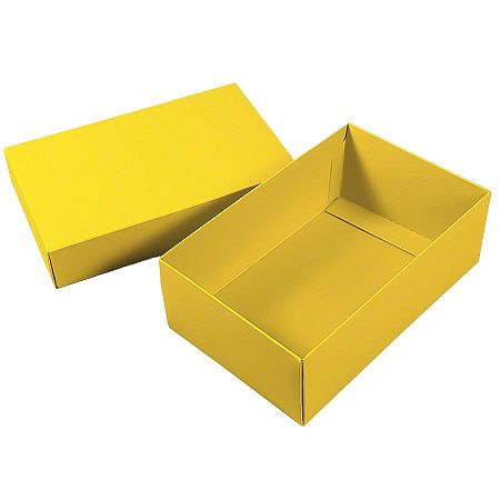Коробка картонная, "COLOR" 11,5*6*17 см; желтый