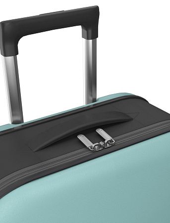 Чемодан складной Rollink Vega II 55x40x20 см, 2 колеса, бирюзовый