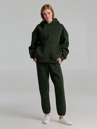 Худи Kulonga Oversize, темно-зеленый (хаки), размер XS/S