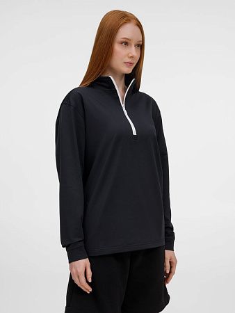 Свитшот на молнии Morfiss, черный, размер XS/S