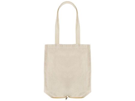 Складная сумка Jute из хлопка и джута с карманом